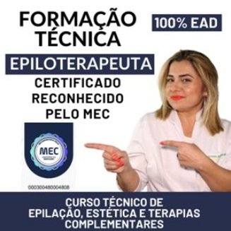 Logo Epiloterapeuta, Curso reconhecido pelo MEC